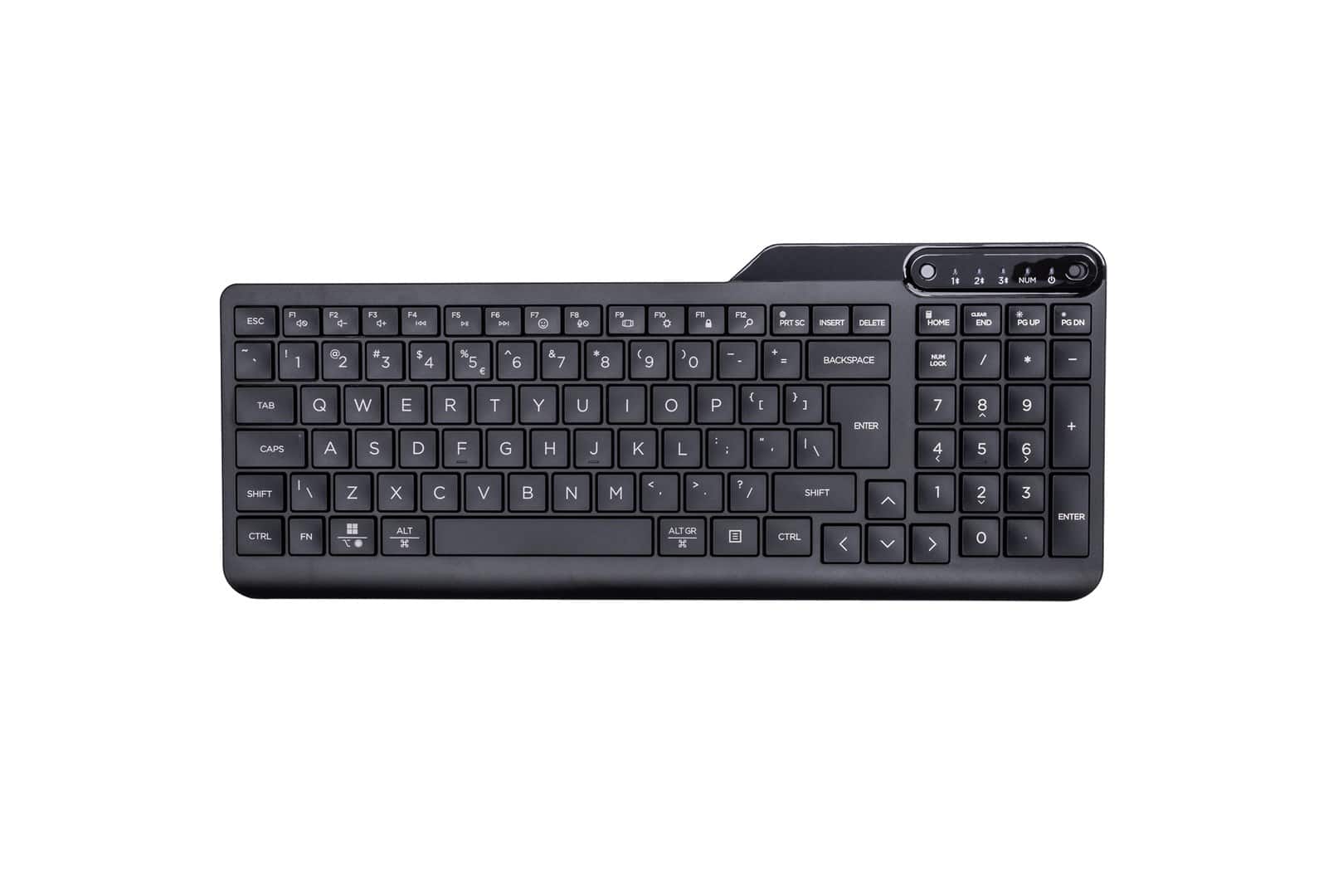 Klawiatura HP 460 Multi-Device Bluetooth Keyboard bezprzewodowa czarna 7N7B8AA — zdjęcie 1 z 7