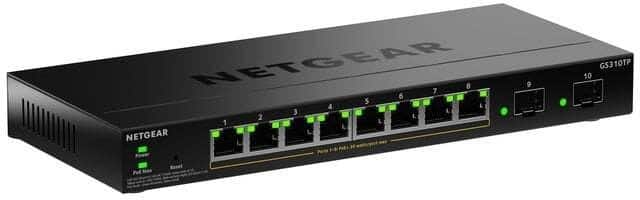 Switch Netgear GS310TP-200EUS 10p PoE 55W (PoE+: 8p) Managed Gigabit — zdjęcie 1 z 2