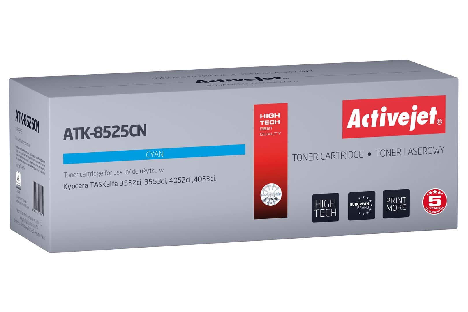 Activejet ATK-8525CN Toner Zamiennik Kyocera — zdjęcie 1 z 2