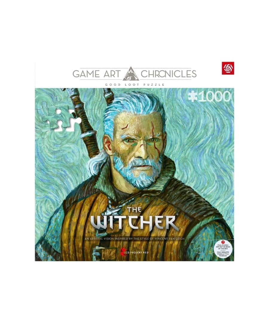 Puzzle Good Loot: The Witcher - Geralt & Vincent van Gogh, 1000 elementów — zdjęcie 1 z 2