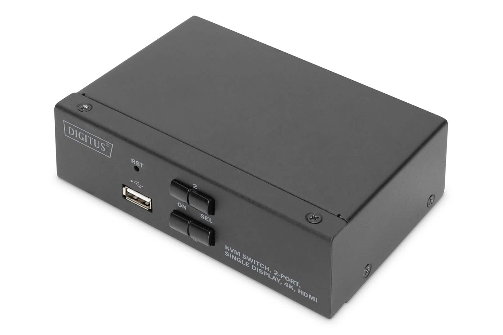 DIGITUS PRZEŁĄCZNIK KVM 2 PORTOWY HDMI, 4K 30HZ DS-12870 — zdjęcie 1 z 4