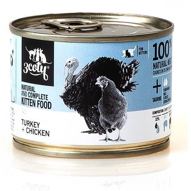 3Coty TURKEY + CHICKEN for Kittens 180g — zdjęcie 1 z 5