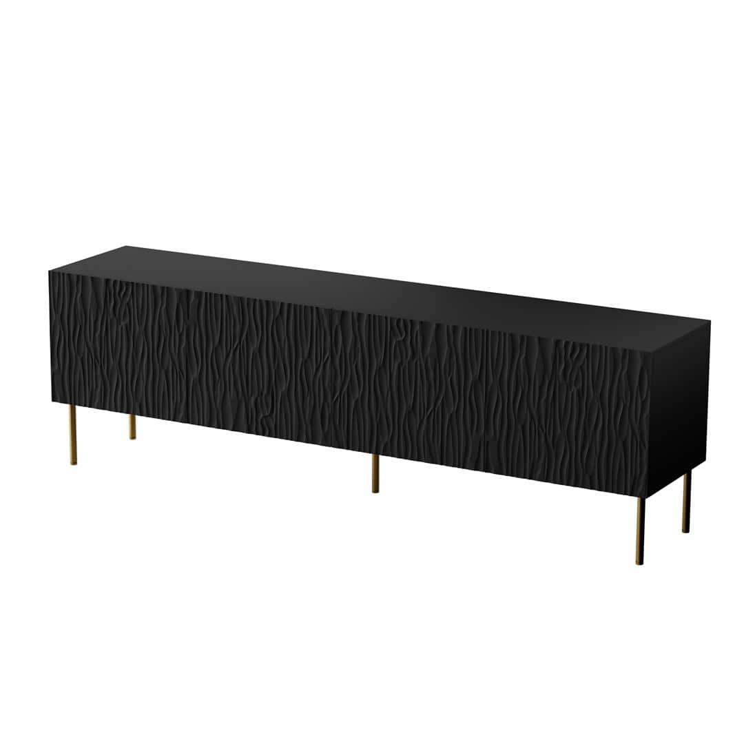 Szafka RTV JUNGLE 190x40,5x59,5 czarny mat — zdjęcie 1 z 6