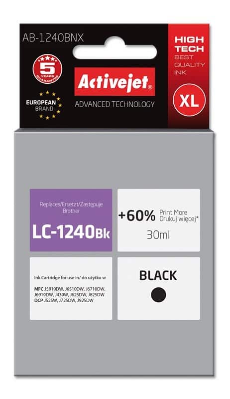 Activejet AB-1240BNX Tusz 30ml czarny - Brother