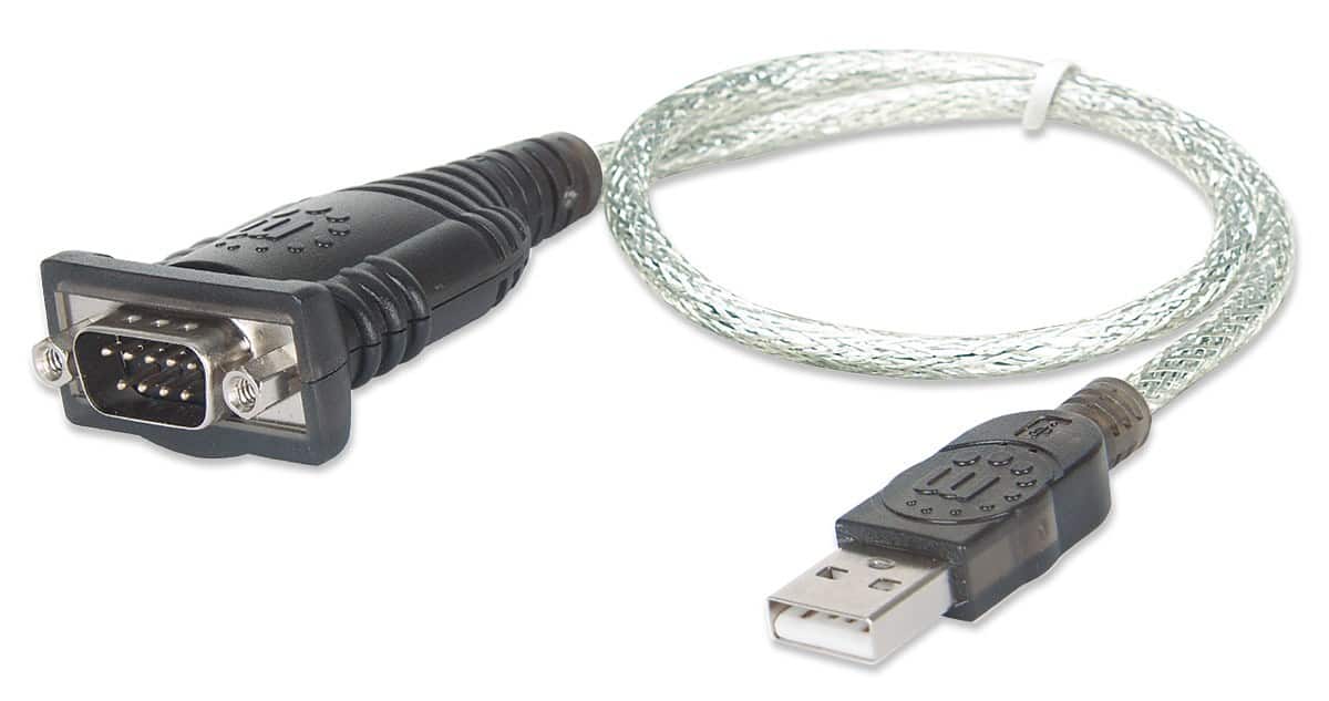 MANHATTAN KONWERTER ADAPTER USB NA RS232/COM/DB9 M — zdjęcie 1 z 3