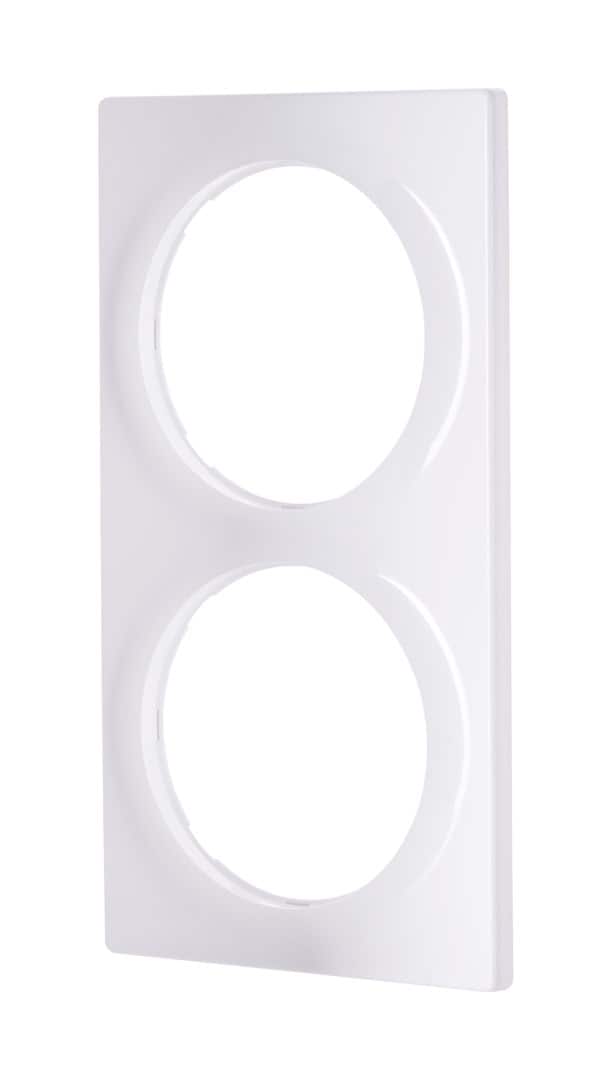 Podwójna ramka ozdobna FIBARO Double Cover Plate, biała (FG-Wx-PP-0003) — zdjęcie 1 z 5