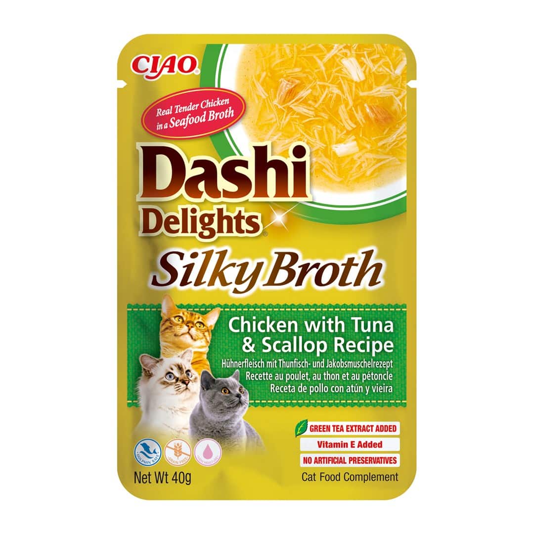 INABA CAT DASHI DELIGHTS SILKY CHICK.TUN&SCAL 40g — zdjęcie 1 z 6