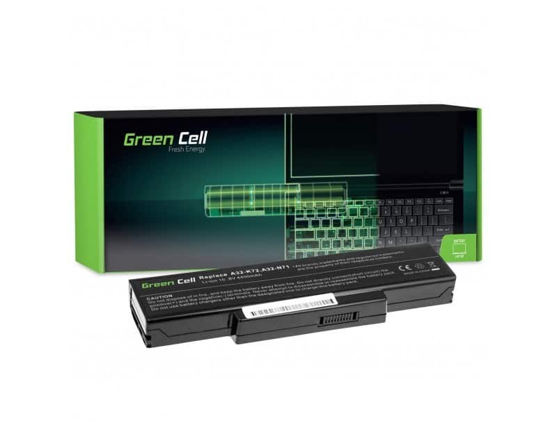 GREEN CELL BATERIA AS06 A32-K72 A32-N71 DO ASUS K72 K72J K72F K73SV N71 N71J N73SV X73S 4400MAH 10.8V/11.1V — zdjęcie 1 z 5