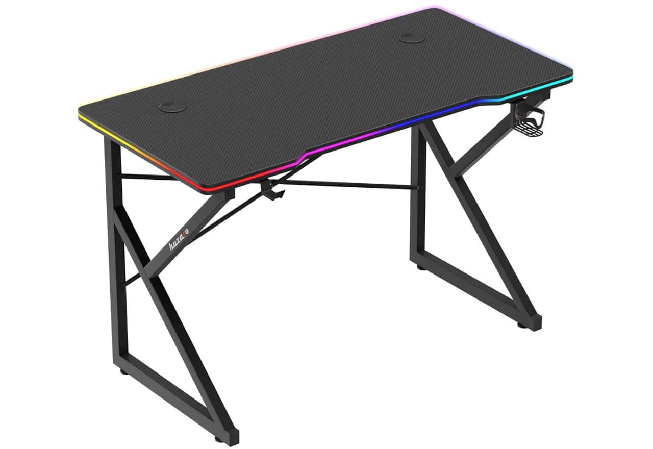 Biurko gamingowe Huzaro Hero 1.7 RGB Black — zdjęcie 1 z 8