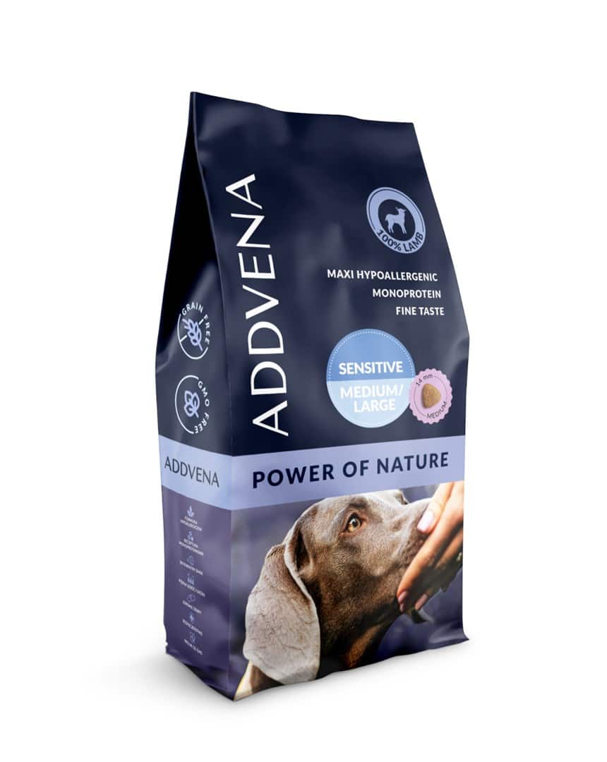 ADDVENA POWER OF NATURE Sensitive dla psów wrażliwych średnich i dużych ras 10kg — zdjęcie 1 z 4