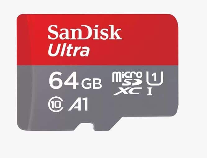 SANDISK ULTRA microSDXC 64GB 140MB/s + SD ADAPTER — zdjęcie 1 z 2