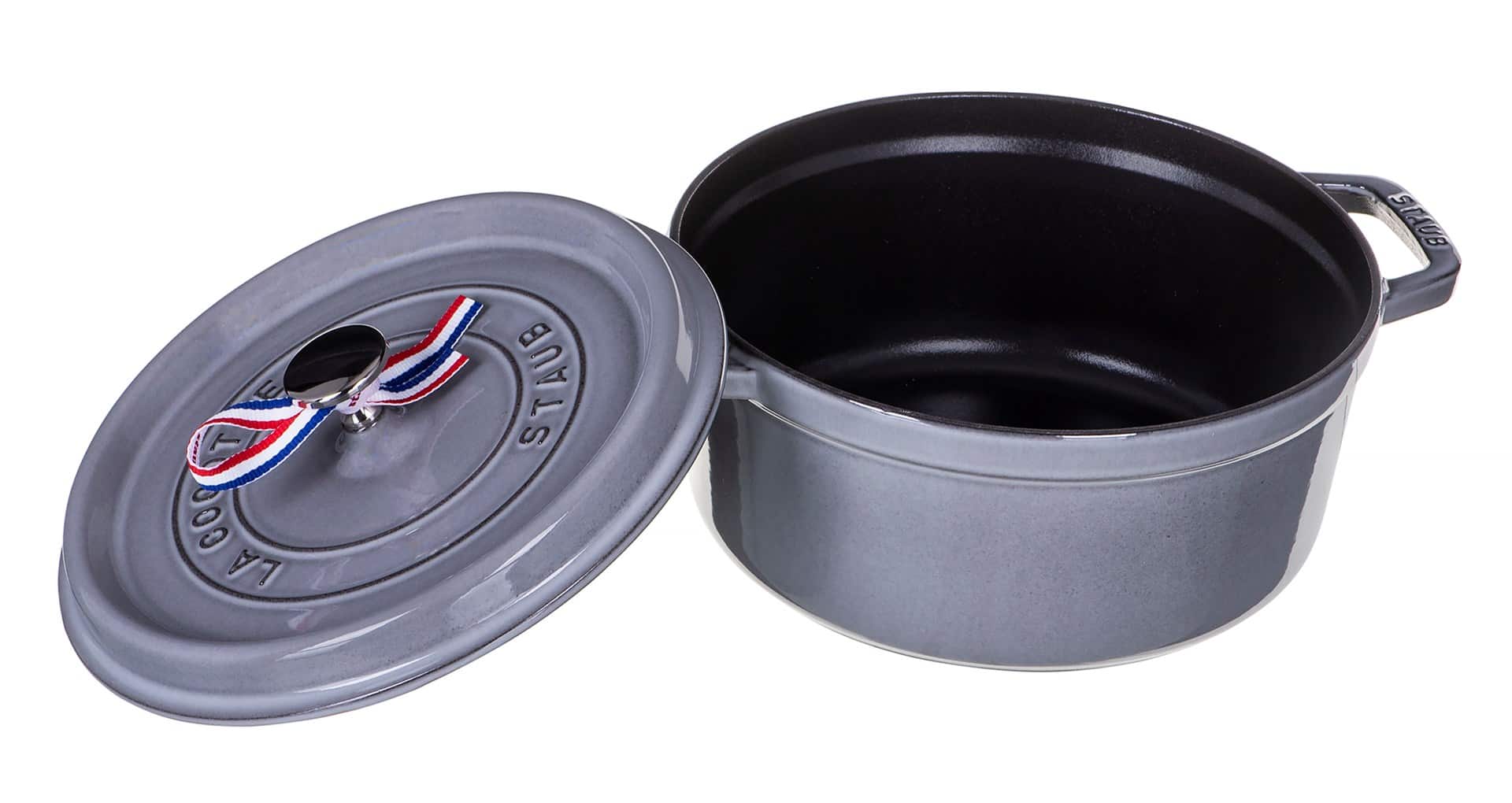 STAUB Garnek żeliwny okrągły 40500-246-0 3,8l grafitowy — zdjęcie 1 z 4