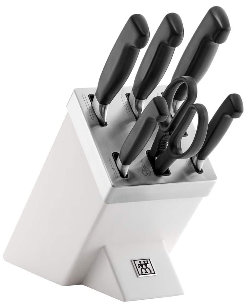 Zestaw noży samoostrzących ZWILLING Four Star 35148-207-0 7 elementów biały — zdjęcie 1 z 8