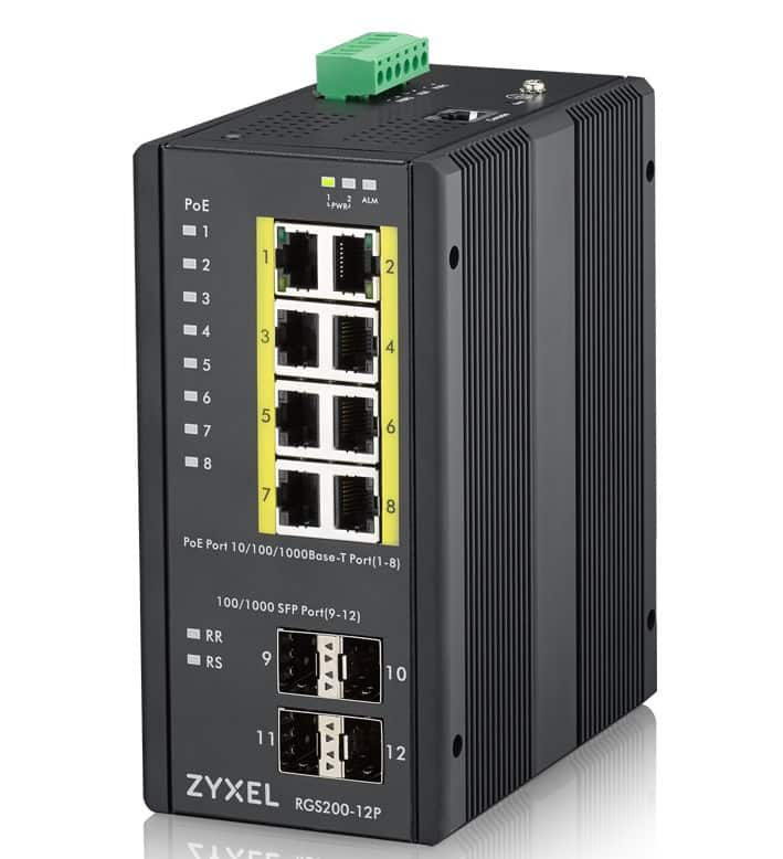 Switch Zyxel RGS200-12P 240W Managed Gigabit — zdjęcie 1 z 4