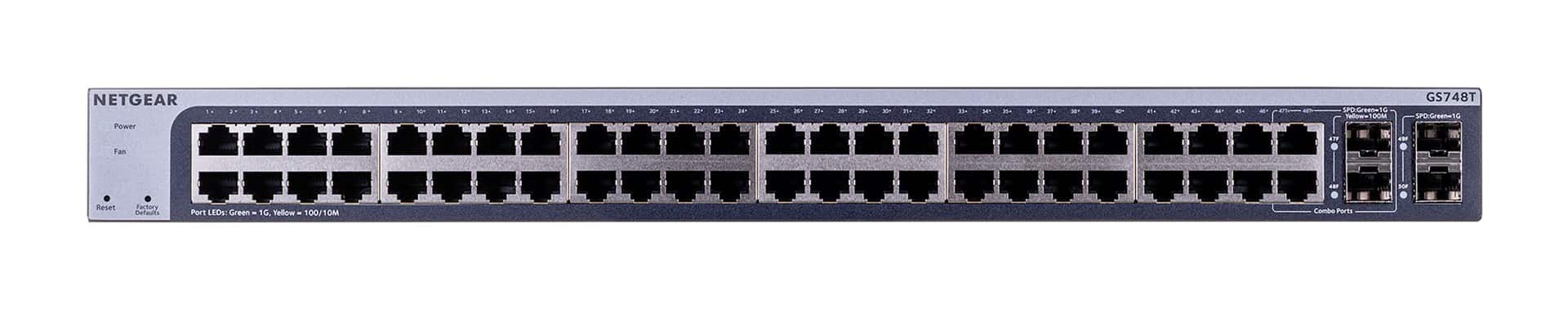 Switch Netgear GS748T-600EUS 50p Zarządzane — zdjęcie 1 z 8
