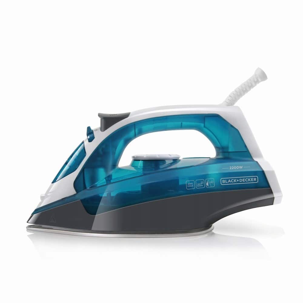Żelazko parowe Black+Decker BXIR2200E (2200W; biało-niebieski) — zdjęcie 1 z 8