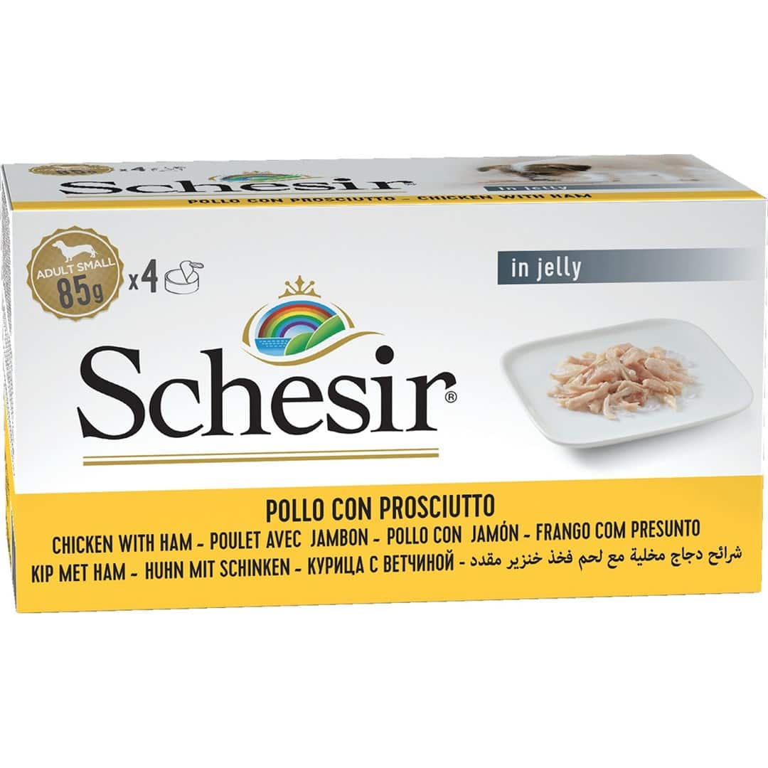 SCHESIR Adult M-Pack Filety z kurczaka z szynką 4x85g — zdjęcie 1 z 2