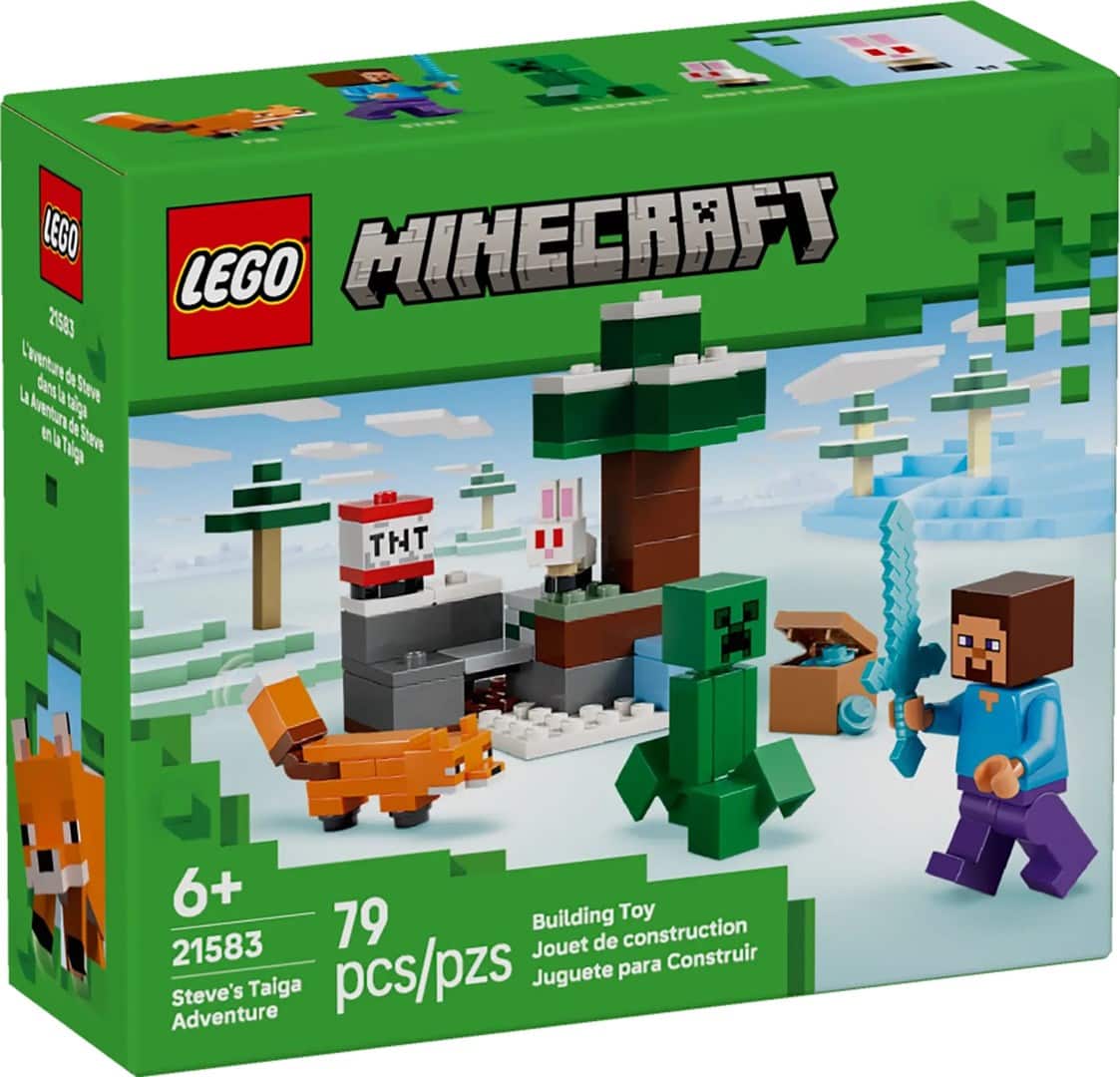 LEGO Minecraft 21583 - Przygoda Steve'a w tajdze — zdjęcie 1 z 7