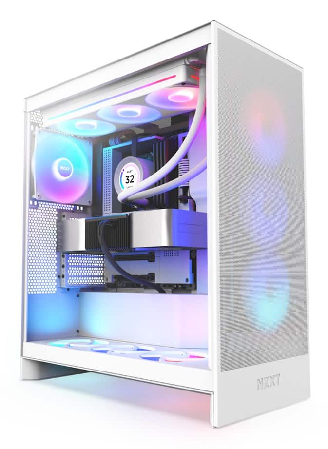 NZXT OBUDOWA H7 FLOW RGB MIDI TOWER Z OKNEM BIAŁA — zdjęcie 1 z 6