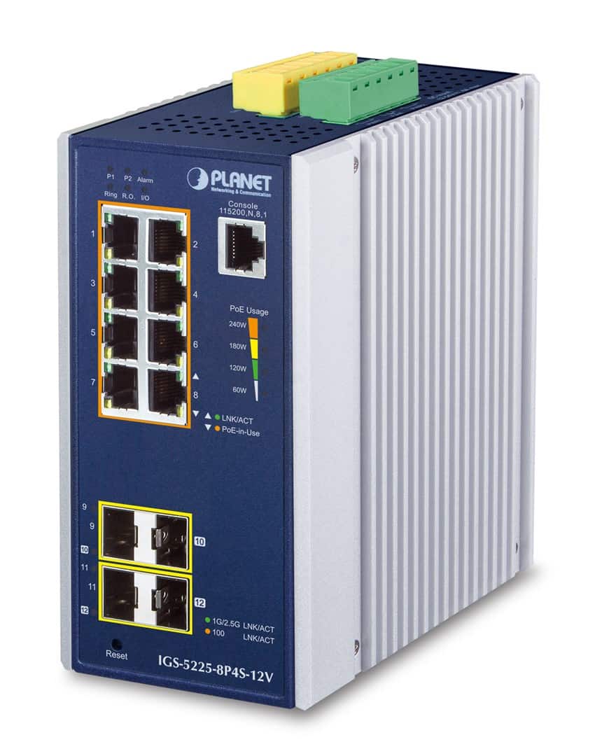 Switch Planet IGS-5225-8P4S-12V L2+ Zarządzany