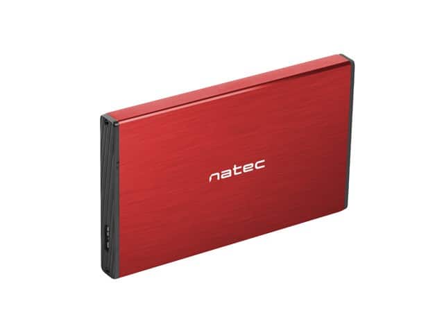 Obudowa NATEC Rhino Go NKZ-1279 (2.5"; USB 3.0; Aluminium; kolor czerwony) — zdjęcie 1 z 6