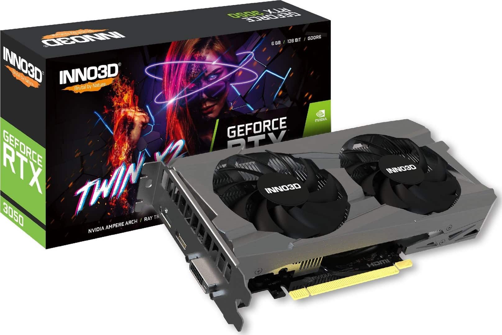 Karta graf. INNO3D RTX 3050 Twin X2 6GB V2 — zdjęcie 1 z 2