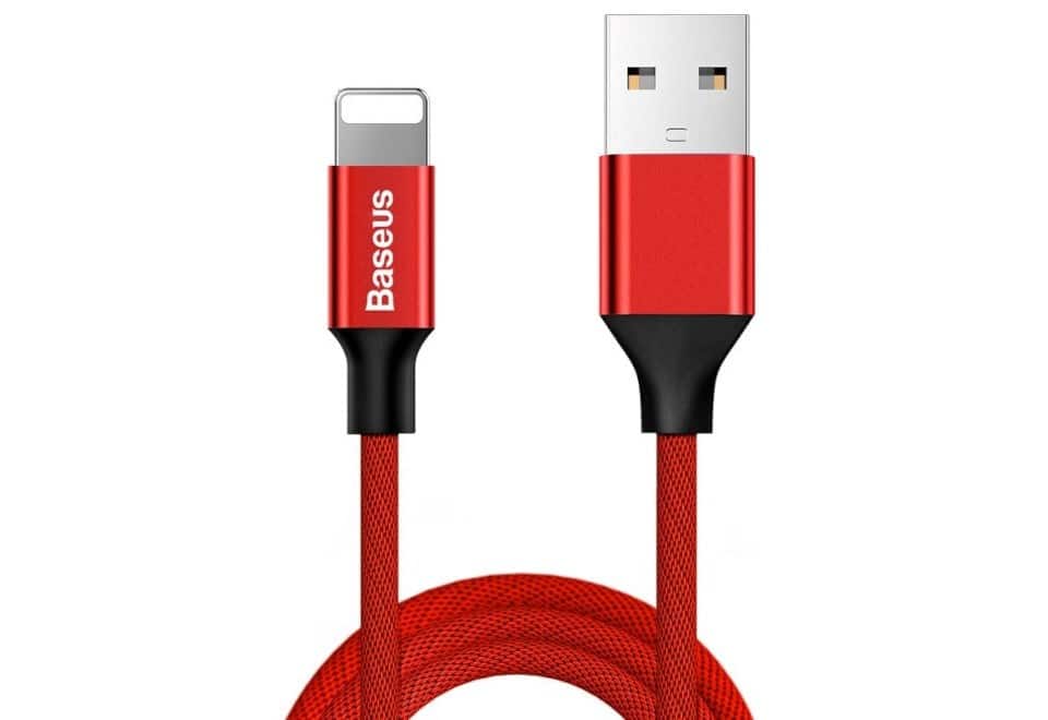 Kabel Baseus Yiven CALYW-A09 (USB 2.0 - Lightning ; 1,8m; kolor czerwony) — zdjęcie 1 z 3