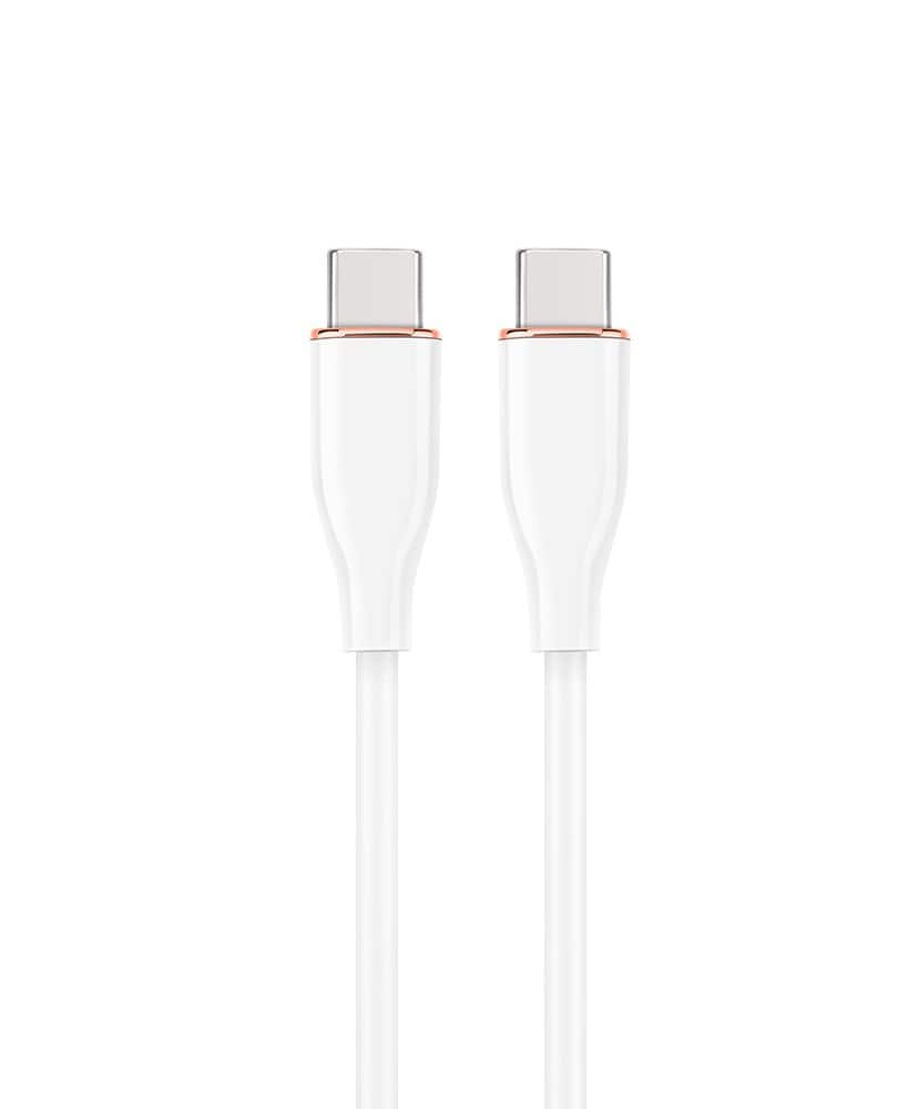 GEMBIRD KABEL USB TYP-C POWER DELIVERY (PD) 60 W, "PREMIUM SILICON", OPLOT SILIKONOWY, 1.5 M, BIAŁY — zdjęcie 1 z 2