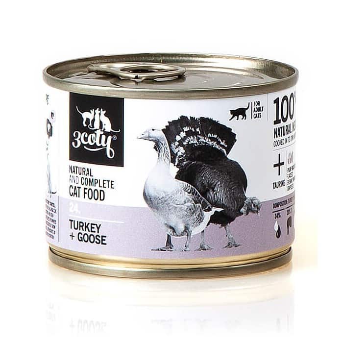 3Coty TURKEY + GOOSE for Adult cats 180g — zdjęcie 1 z 5