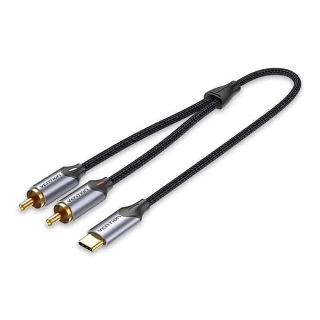 Kabel Audio Vention USB-C na 2RCA męski 1m — zdjęcie 1 z 2