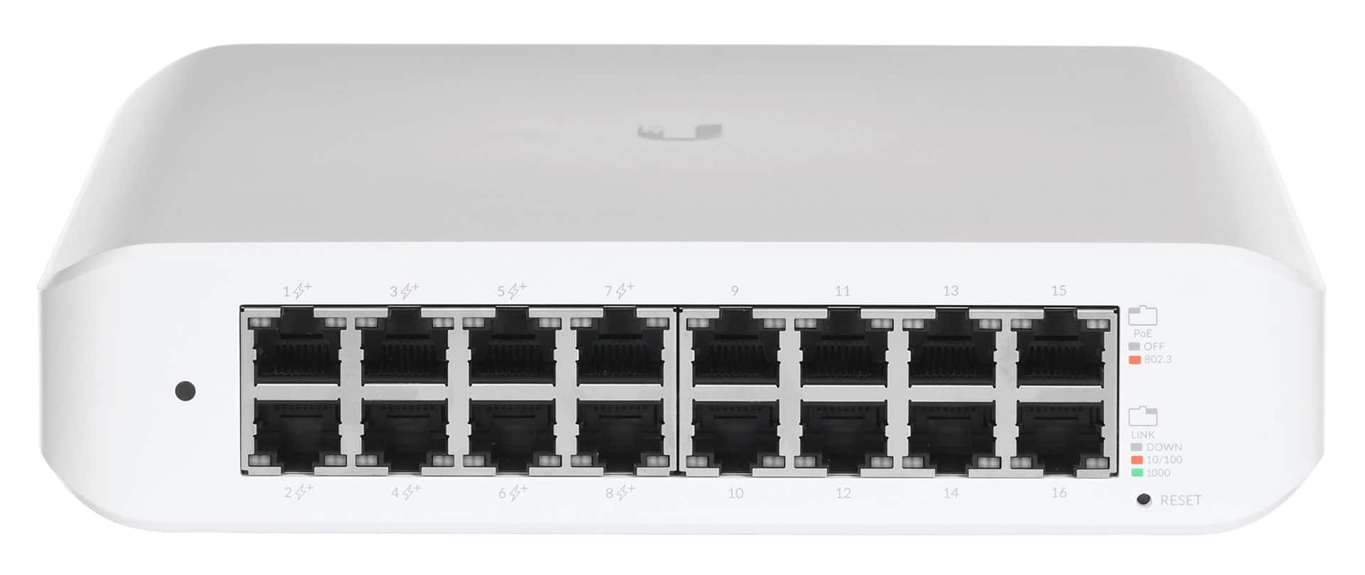 Switch Ubiquiti UniFi Lite 16 PoE 16p Zarządzany — zdjęcie 1 z 8