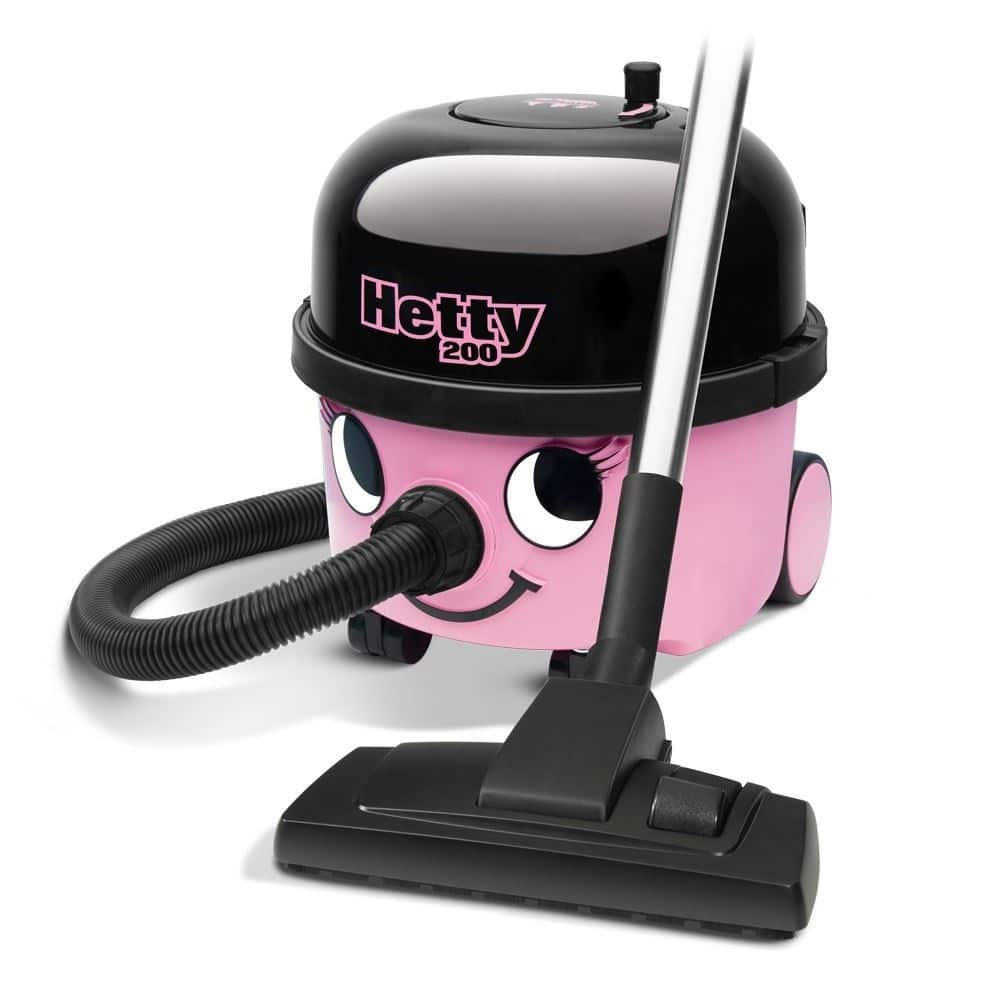 Odkurzacz workowy do zanieczyszczeń suchych Numatic HET200 Hetty 620W czarno-różowy — zdjęcie 1 z 5