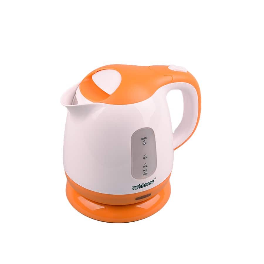 Czajnik elektryczny MAESTRO MR-012, 1 l, biało-pomarańczowy, plastik — zdjęcie 1 z 5