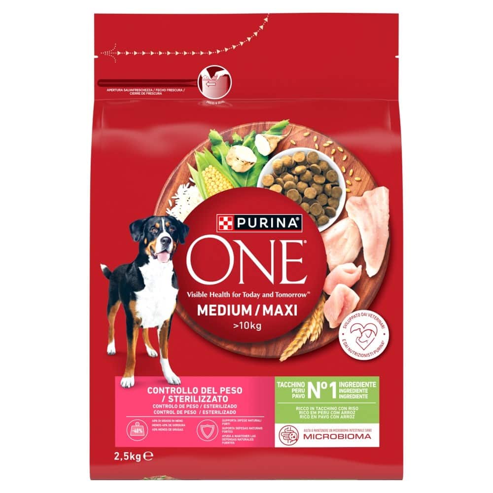 PURINA ONE MED/MAX Adult Turkey & Rice 2,5kg — zdjęcie 1 z 3