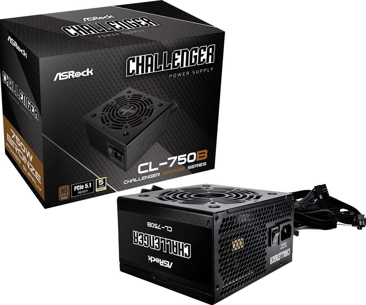 Zasilacz ASRock CHALLENGER 750W 80 Plus Bronze — zdjęcie 1 z 7