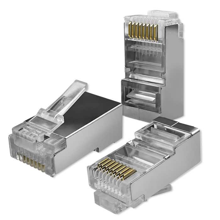 QOLTEC WTYK ZŁĄCZE MODULARNE RJ45 CAT5E FTP 100SZT — zdjęcie 1 z 5