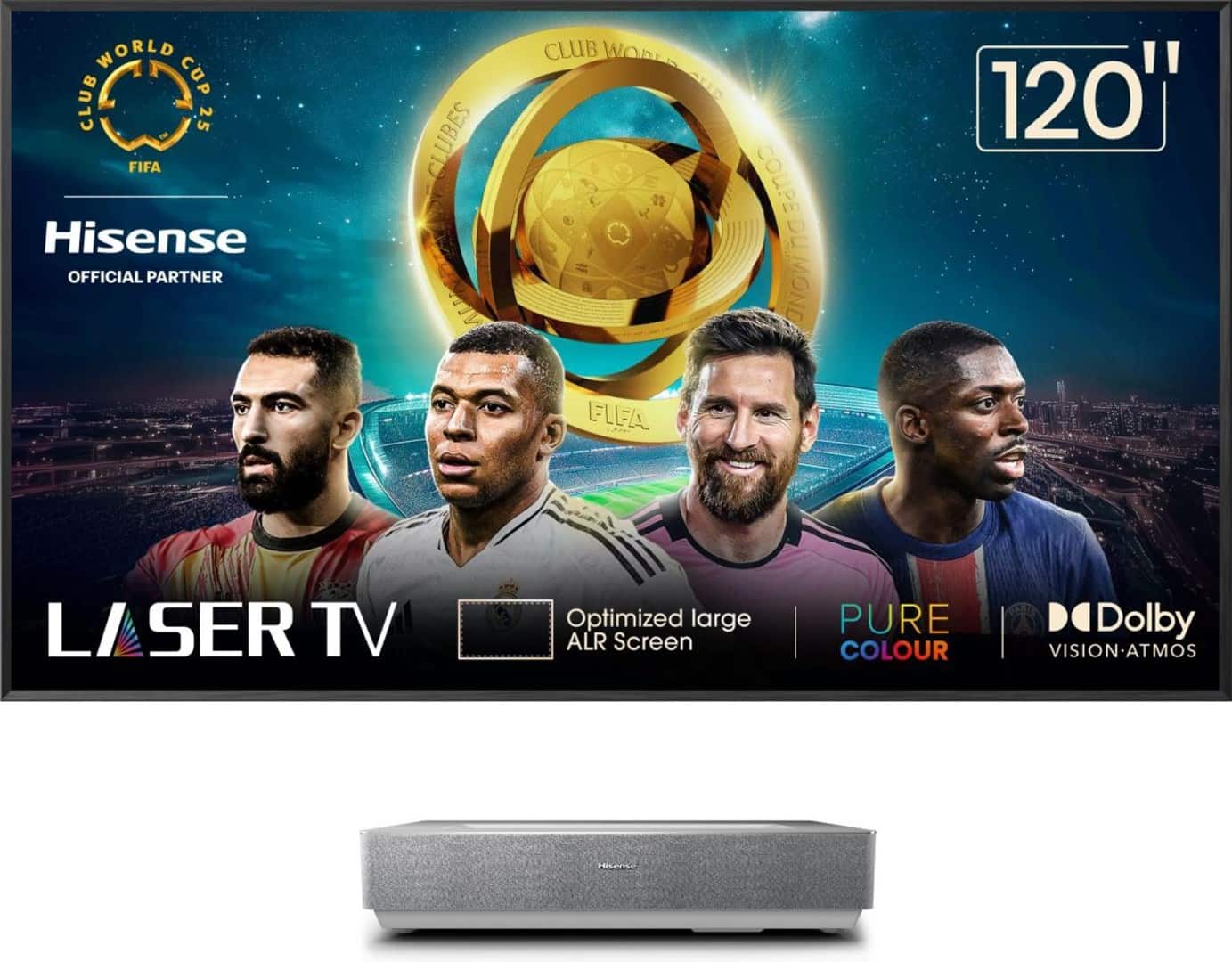 LASER TV HISENSE 120L5HA 120" 4K + Ekran — zdjęcie 1 z 8