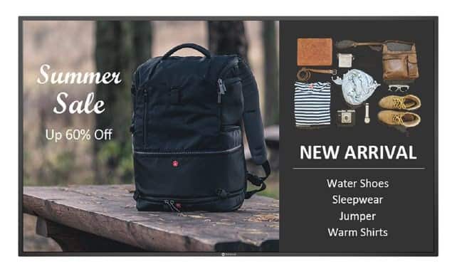 AG NEOVO MONITOR 65 QM-6502 4K 4000:1 24/7 ,RS232, RJ45, Anti-Burn-In, USB-play — zdjęcie 1 z 8