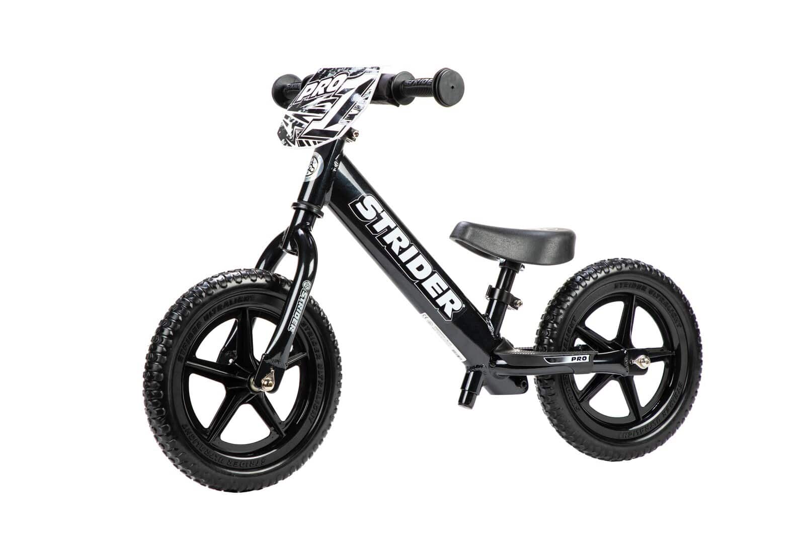 Strider Rowerek Biegowy 12" PRO Black Czarny — zdjęcie 1 z 8