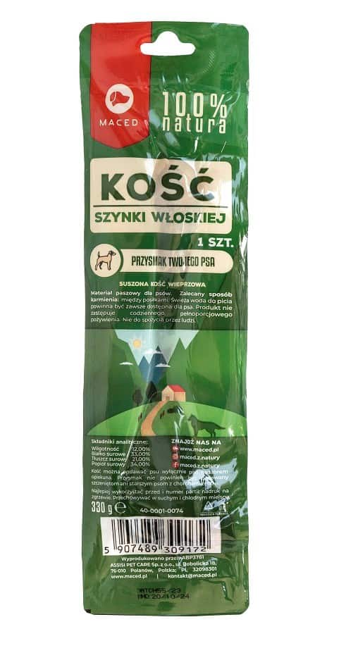 MACED kość z szynki parmeńskiej - przysmak dla psa - 1 szt. — zdjęcie 1 z 3