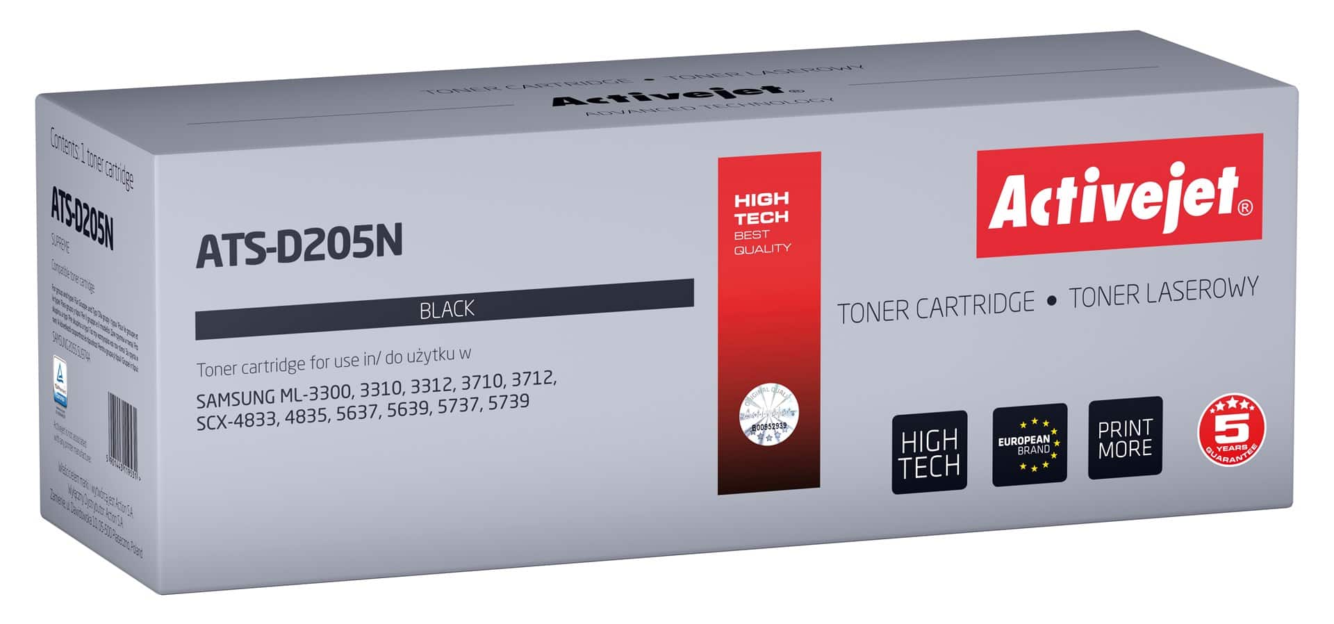 Activejet ATS-D205N Toner - Zamiennik Samsung MLT-D205S