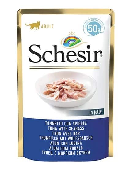 SCHESIR dla kotów Single Dish Tuńczyk z Bass 50g — zdjęcie 1 z 2