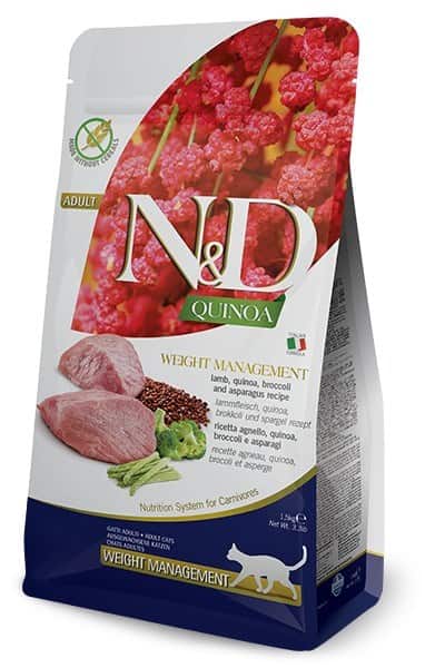 FARMINA N&D Quinoa Weight Management Lamb - sucha karma dla kota - 5kg — zdjęcie 1 z 8