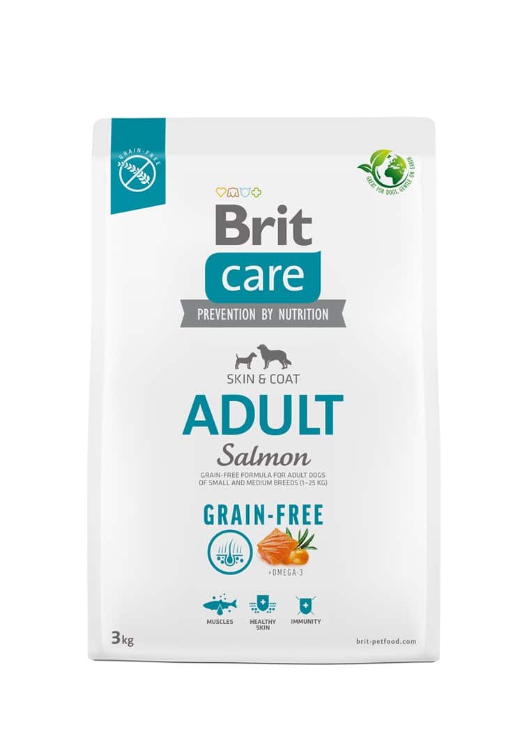 BRIT Care Grain-Free Adult Salmon – sucha karma dla psa - 3 kg — zdjęcie 1 z 2