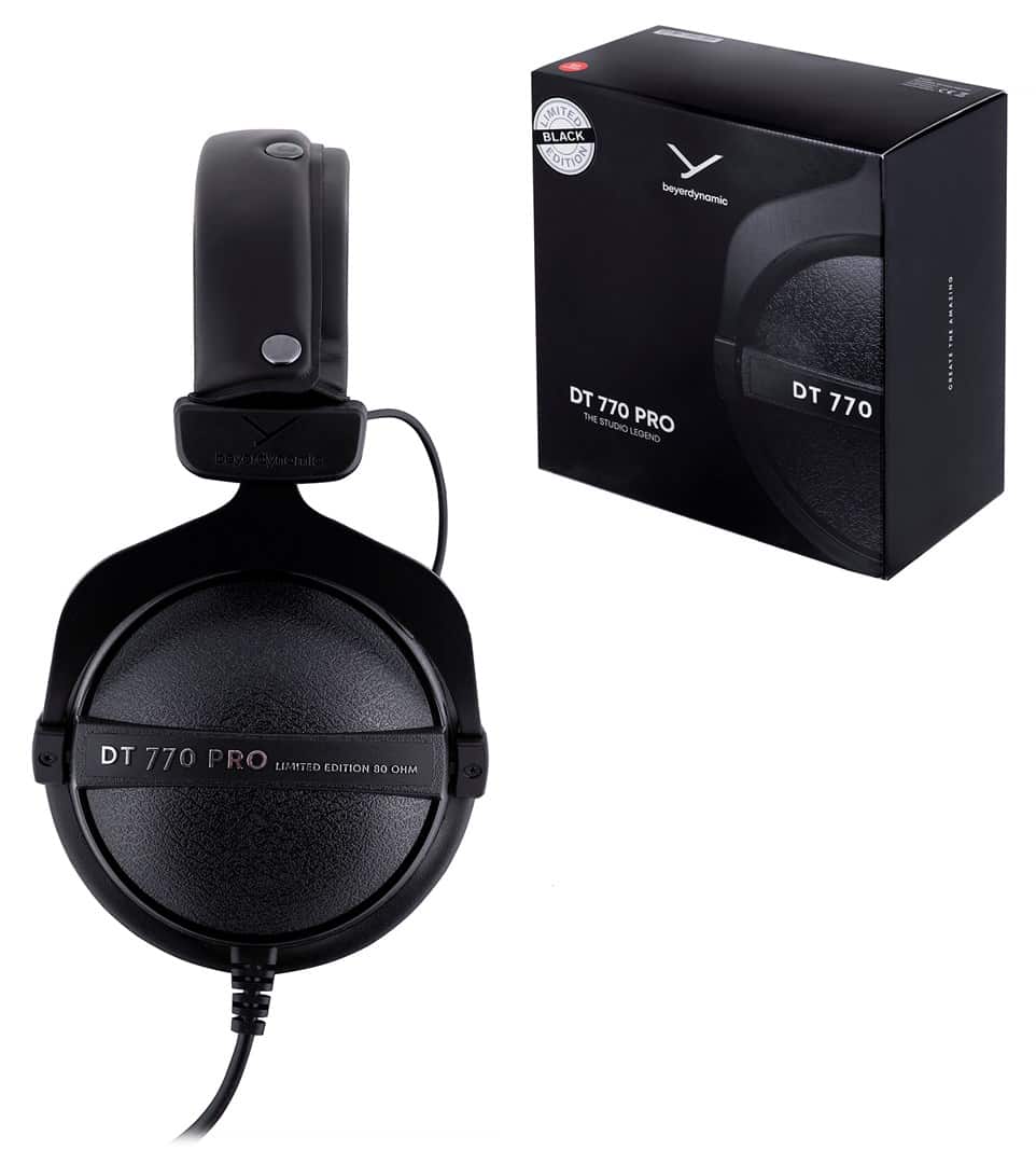 Beyerdynamic DT 770 PRO 80 OHM BLACK LIMITED EDITION - Słuchawki studyjne zamknięte — zdjęcie 1 z 8