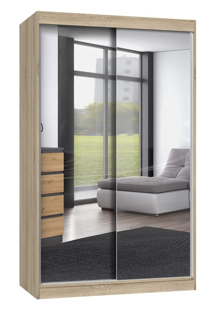 Szafa IGA 120x61xH200 sonoma 2 lustra — zdjęcie 1 z 2