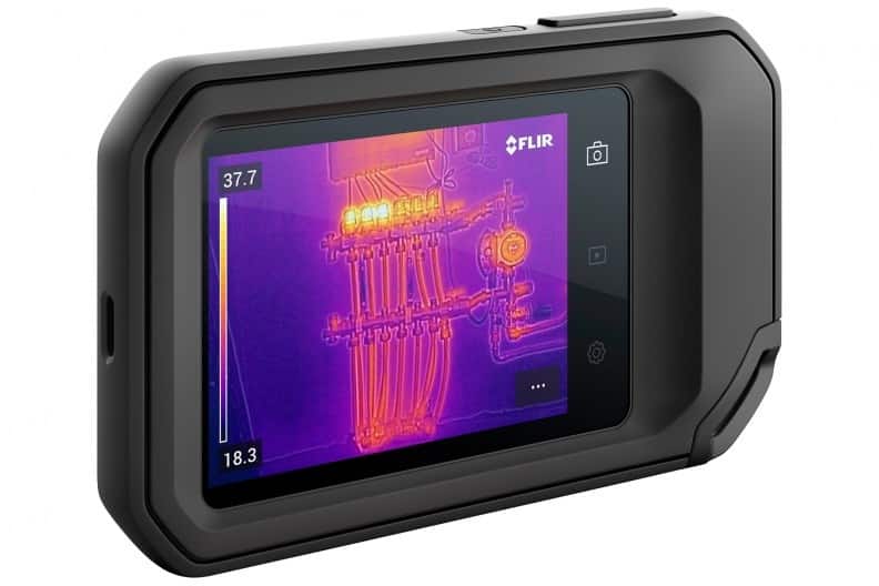 FLIR KAMERA TERMOWIZYJNA Z TECHNOLOGIĄ POPRAWY OBRAZU MSX WI-FI I ŁĄCZNOŚCIĄ W CHMURZE, 160X120PX, DO 400STC, FOV 54X42ST, C5 — zdjęcie 1 z 5
