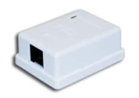 ALANTEC Gniazdo natytkowe STP kat.5e 1xRJ45 GN005 biały — zdjęcie 1 z 2