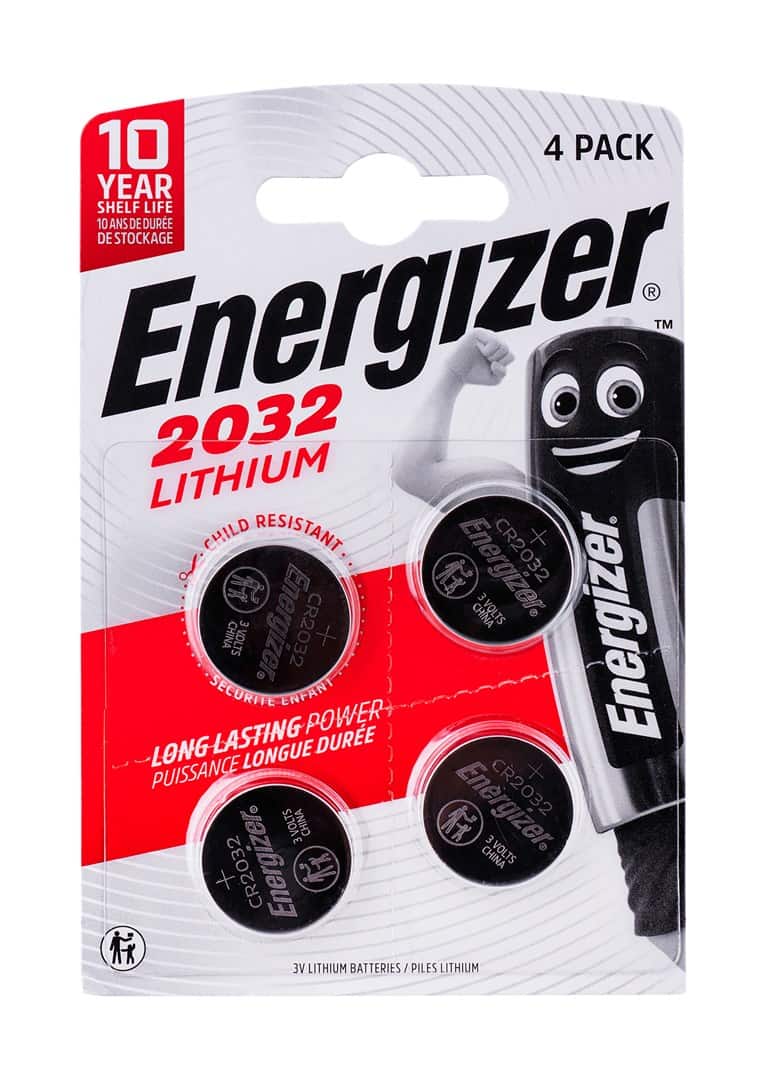 ENERGIZER BATERIA SPECJALISTYCZNA CR2032, 4 sztuki, 3V, ECO — zdjęcie 1 z 3