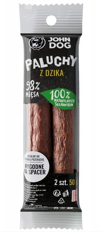 JOHN DOG Paluchy z Dzika - przysmak dla psa - 50 g — zdjęcie 1 z 3